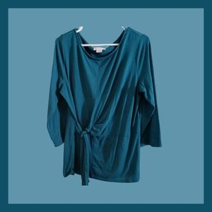 LIZ CLAIBORNE Turquoise top